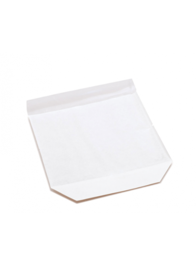 Sacchetti Turtle Kraft Bianco con Finestra Polipropilene 20 x 24 x 3,5 cm - 100 pezzi