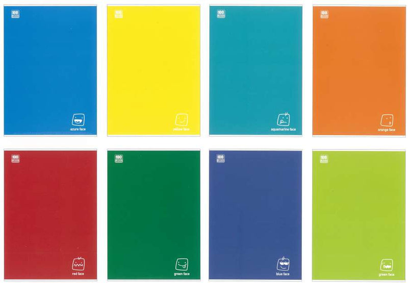 Quaderno Maxi Colorface A4 100 gr / 18 Fogli / a Quadretti 4 mm - 10 pezzi