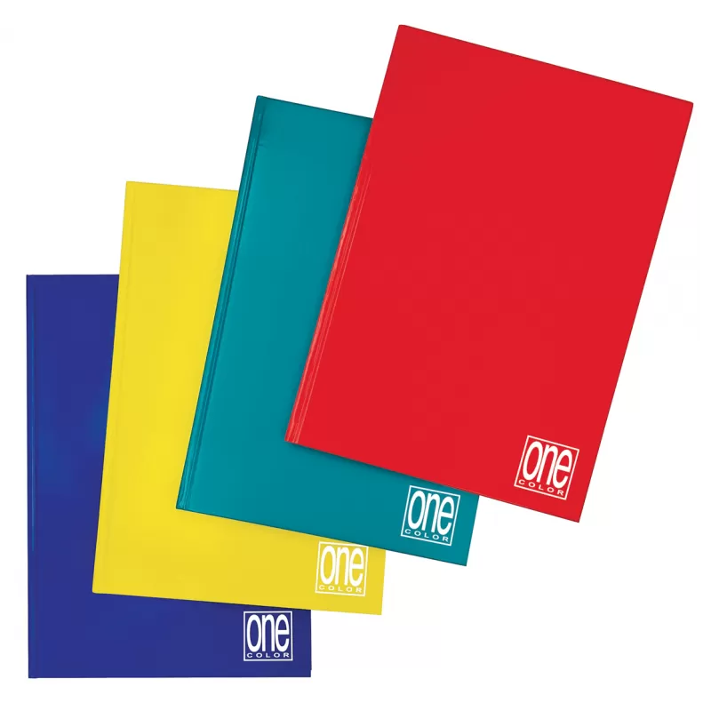 Quaderno A5 One Color con Copertina Cartonata 5 mm / 70 gr / 72 fogli
