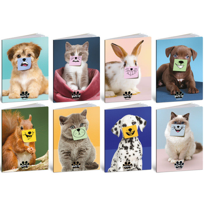 Quaderno Maxi Pets-It 80 gr / 20 Fogli / 1 Rigo - 10 pezzi