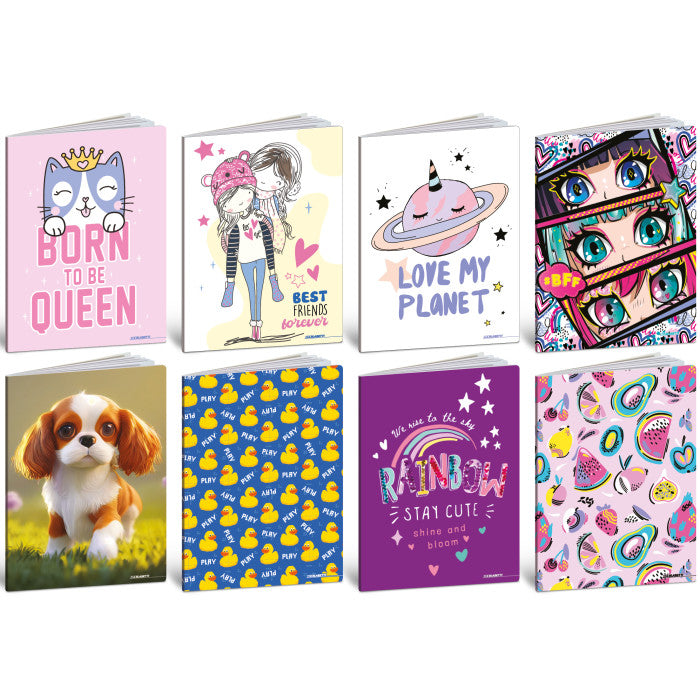 Quaderno Maxi Kid Girl 80 gr / 20 Fogli / a Quadretti da 5 mm - 10 pezzi