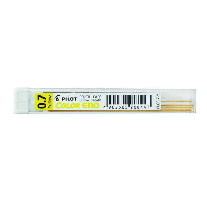 Mine Colorate Giallo Pilot Eno Color 0,7 mm con Astuccio - 6 pezzi