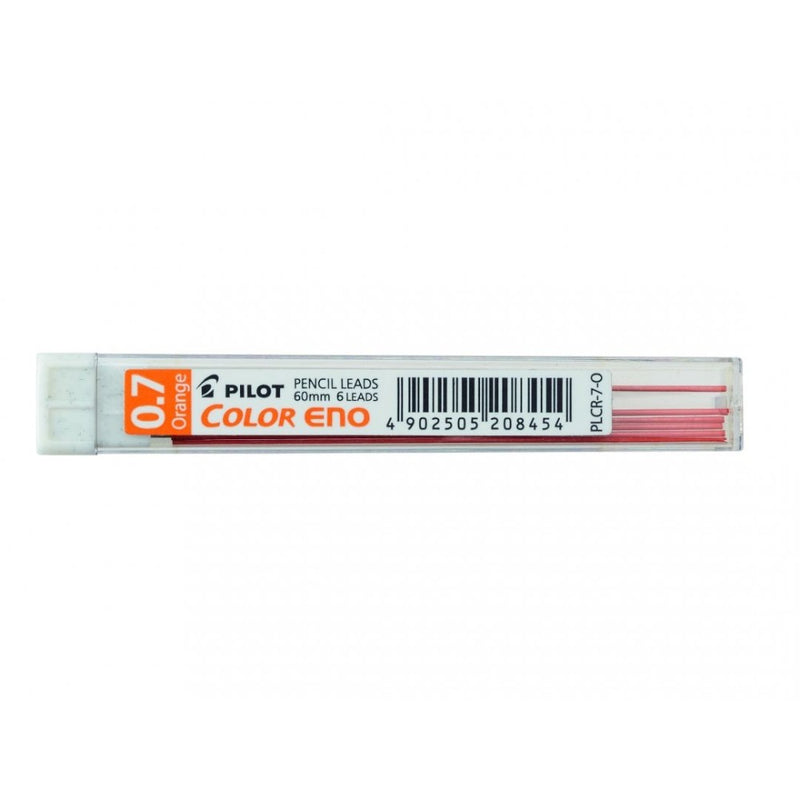 Mine Colorate Arancio Pilot Eno Color 0,7 mm con Astuccio - 6 pezzi