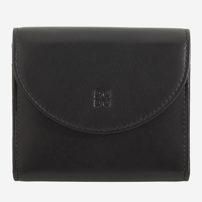 Portafoglio da Donna Dudubags Malaga in Pelle Nero & Rosa