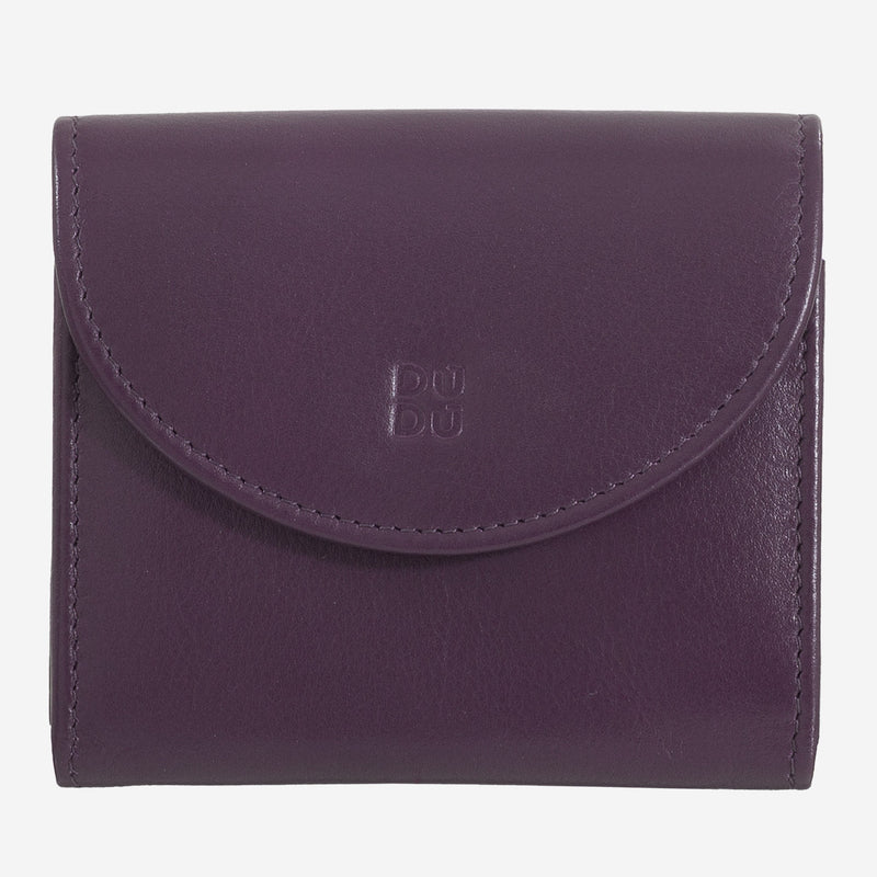 Portafoglio da Donna Dudubags Malaga in Pelle Deep Purple