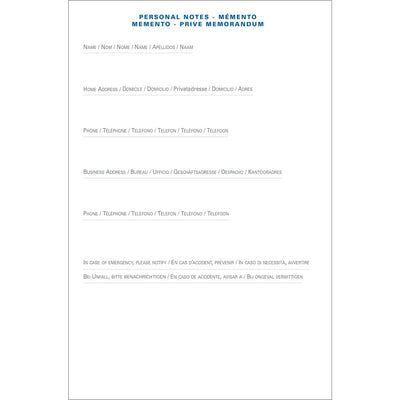 Agenda 13 Mesi Settimanale Quo Vadis Esecutivo Equology 2026 Blu 16 x 16 cm