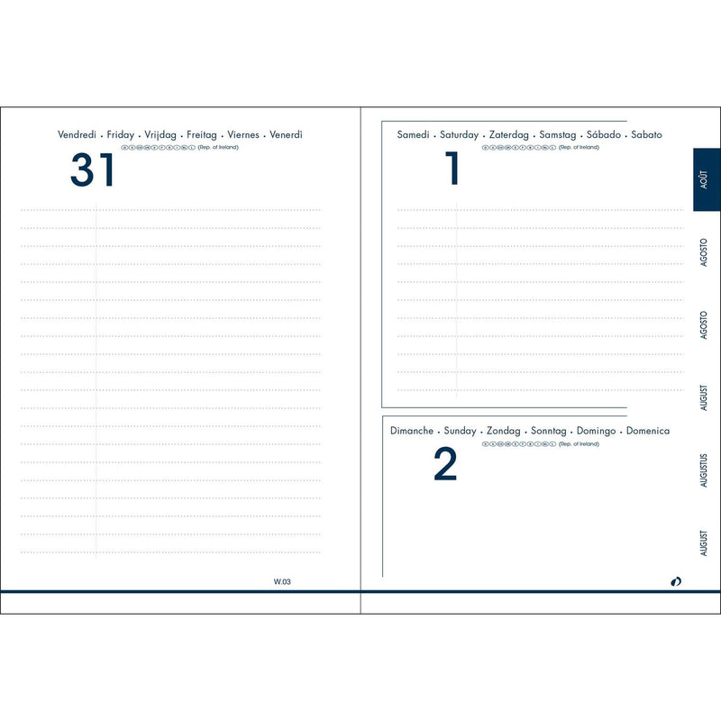 Agenda 12 Mesi Scolastica Giornaliera Quo Vadis EuroTextAgenda Galaxy 2025/2026 Rosso 12 x 17 cm