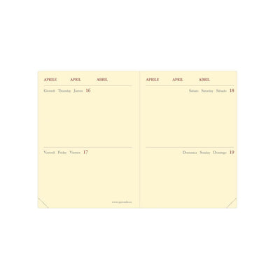 Agenda 12 Mesi Giornaliera Quo Vadis Mini 2 Day Marlow 2026 Blu con 2 Giorni per Pagina 7 x 10 cm
