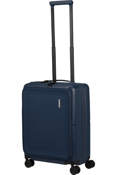 Valigia da Cabina Espandibile American Tourister DashPop Easy Access Spinner 55 cm con Porta PC 15,6'' Midnight Blue