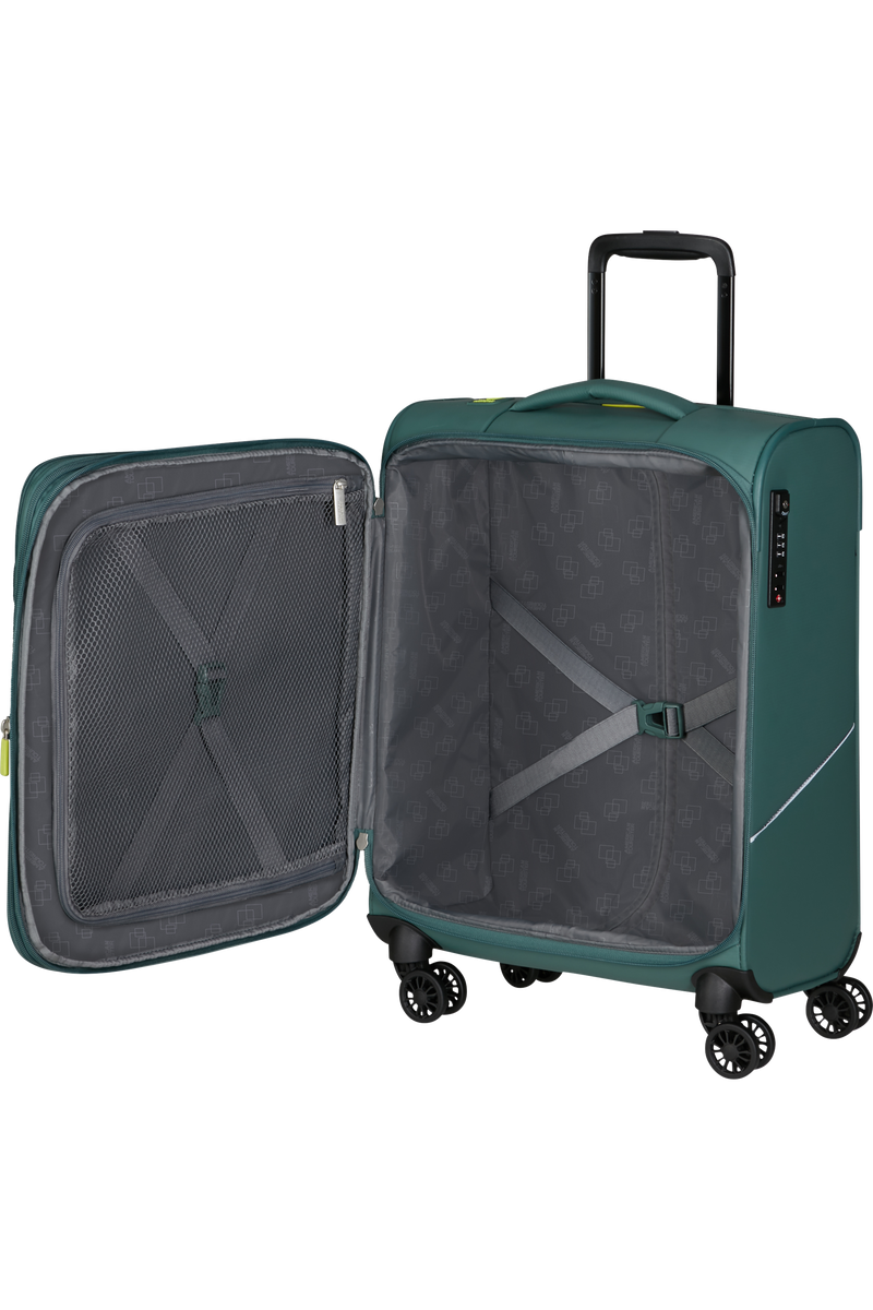 Valigia Morbida da Cabina Espandibile American Tourister SummerRide Spinner con TSA Dark Forest