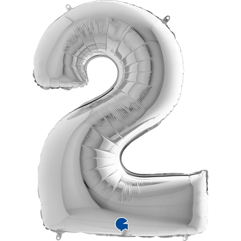Palloncino Supershape in Foil Argento 102 cm / n°2
