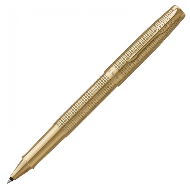 Penna Roller Parker Sonnet Pioneers Special Edition Ciselè Gold CT con Punta Fine e Inchiostro Nero