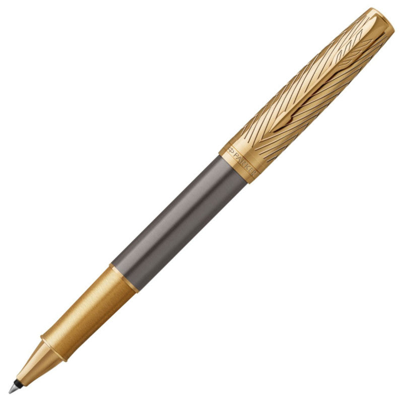 Penna Roller Parker Sonnet Pioneers Collection Arrow Grey Lacquer GT con Punta Fine