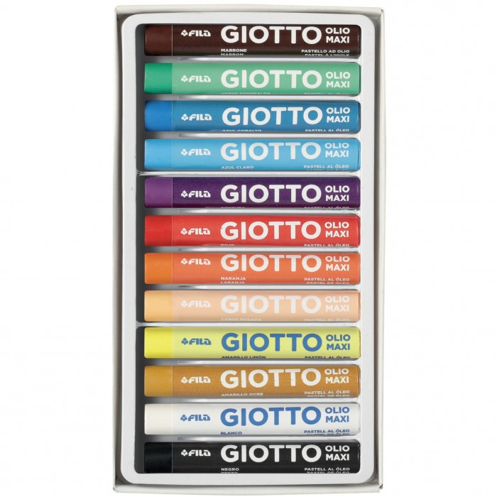Pastelli ad Olio Giotto Maxi - 12 pezzi