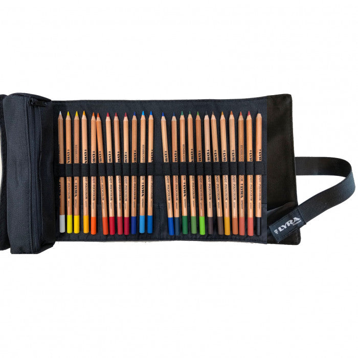 Matite Colorate Rembrant Polycolor Lyra in Astuccio Arrotolabile - 24 pezzi
