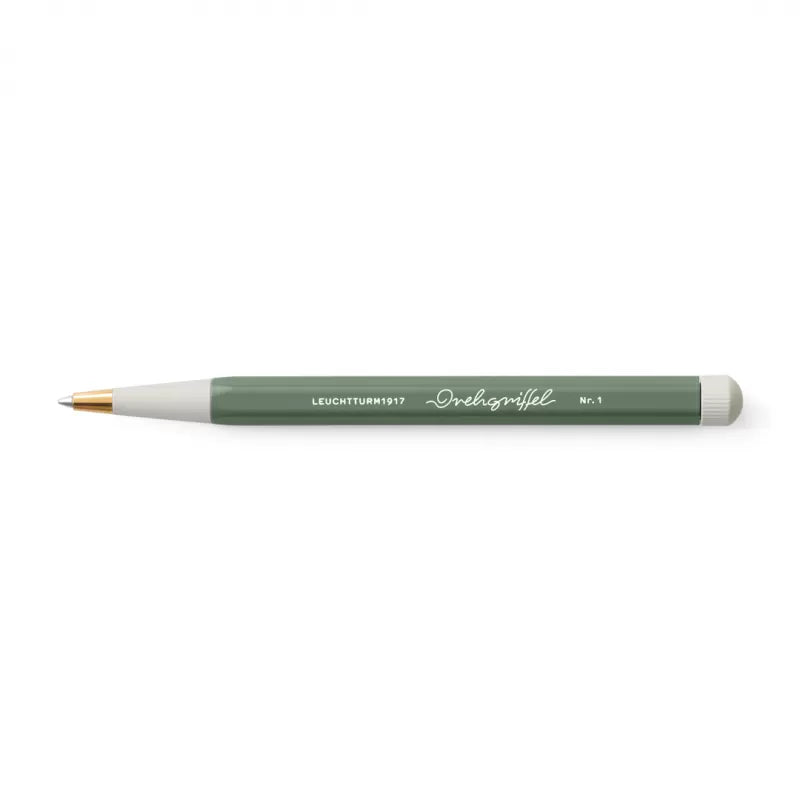 Penna a Sfera Leuchtturm 1917 Drehgriffel con Fusto Olive e Inchiostro Blu