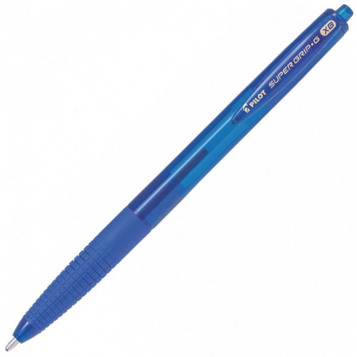Penna a Sfera Pilot SuperGrip G a Scatto con Tratto 1,6 mm e Inchiostro Blu