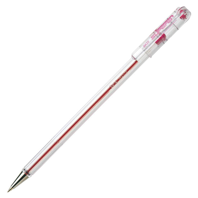 Penna a Sfera Pentel Superb BK77 a Punta Fine Rosso