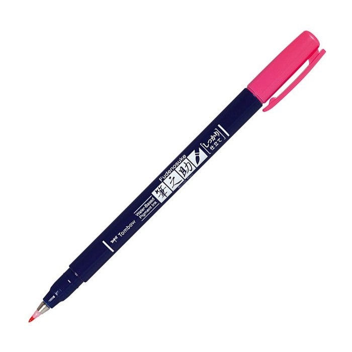 Pennarello Marker Calligrafico Tombow Fudenosuke Fluo Rosa