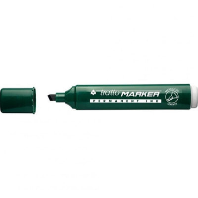 Marcatore Tratto Marker con Punta a Scalpello Verde