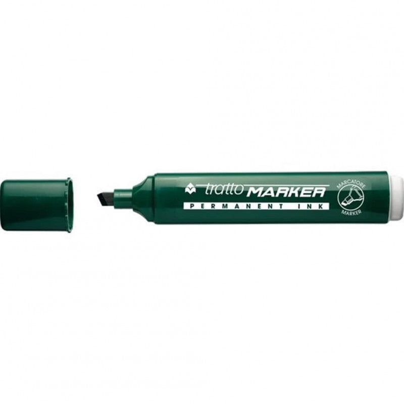 Marcatore Tratto Marker con Punta a Scalpello Verde