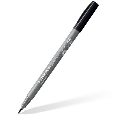 Pennarelli Pigment Arts Staedtler 372 Gray Colours con Punta a Pennello Morbida - 6 pezzi