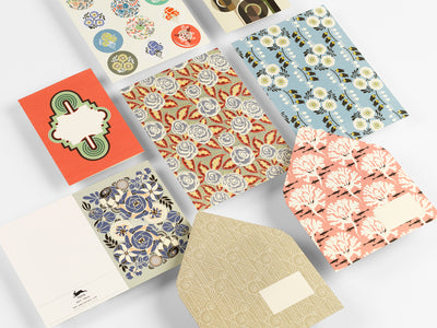 Set per Corrispondenza Pepin Art Deco con Carta da Lettere A5, Buste e Stickers - 108 pezzi