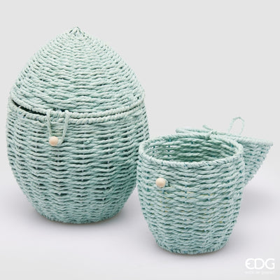 Cesto Uovo Azzurro 21 x 30 cm