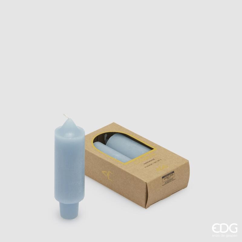 Candela Conica EDG Church Azzurro 12,5 cm - 2 pezzi