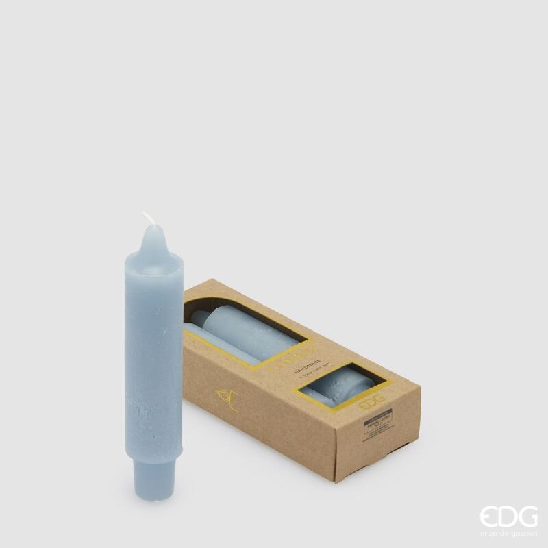 Candela Conica EDG Church Azzurro 15 cm - 2 pezzi