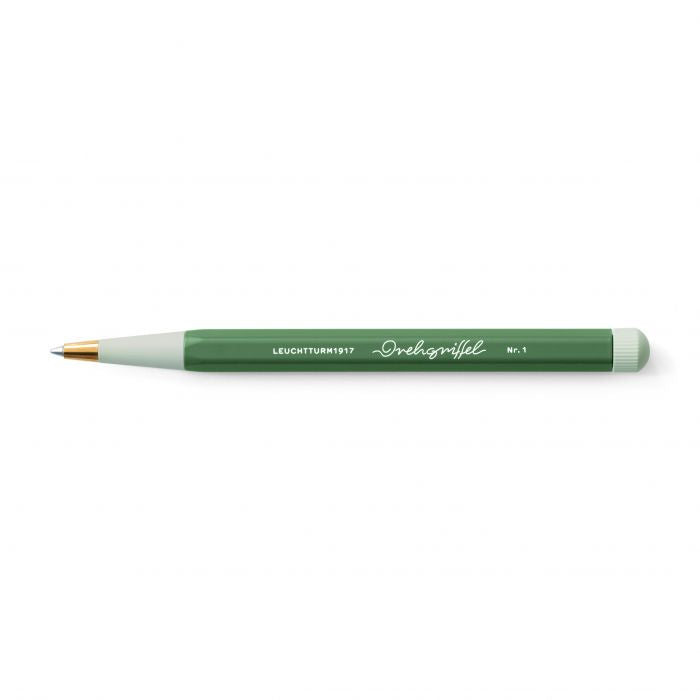 Penna Gel Leuchtturm 1917 Drehgriffel con Fusto Olive e Inchiostro Nero