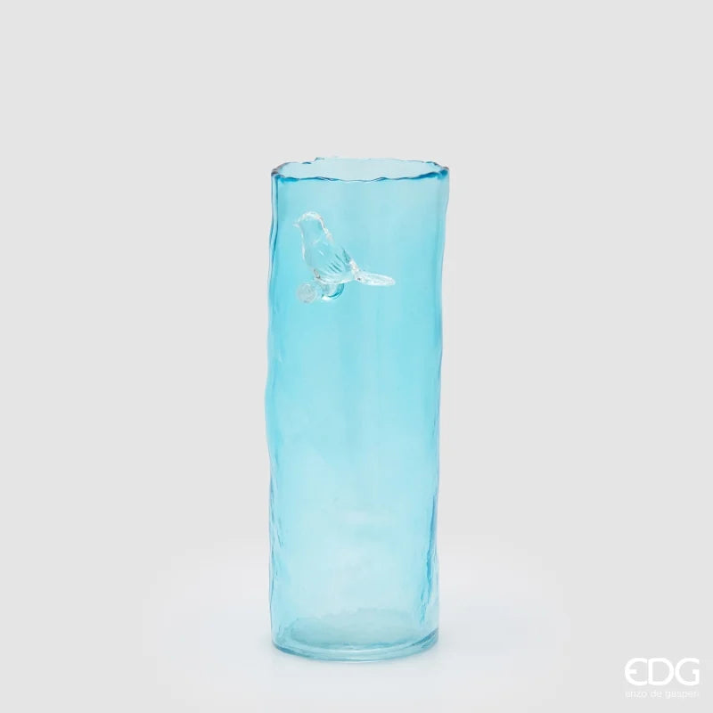 Vaso Trespolo Cilindro Blu 10 x 27 cm