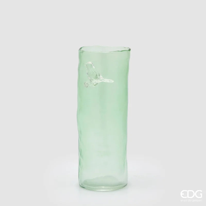 Vaso Trespolo Cilindro Verde 10 x 27 cm