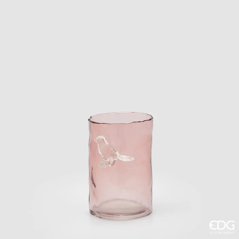 Vaso Trespolo Cilindro Rosa 10 x 15 cm