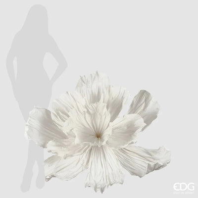 Peonia Jumbo in Carta Bianco 100 x 70 cm