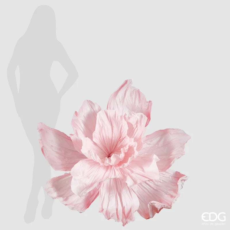 Peonia Jumbo in Carta Rosa 100 x 70 cm