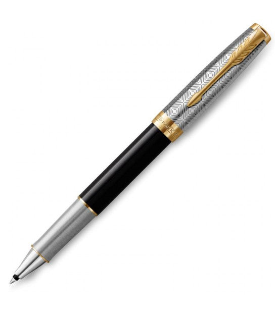 Penna Roller Parker Sonnet Pioneers Collection Arrow Steel Lacquer GT con Punta Fine