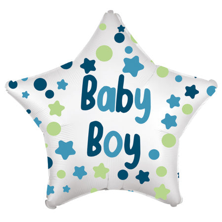 Palloncino in Foil Baby Boy Star 42 cm