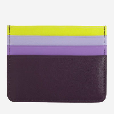 Porta Carte di Credito Dudubags Svalbard in Pelle Deep Purple
