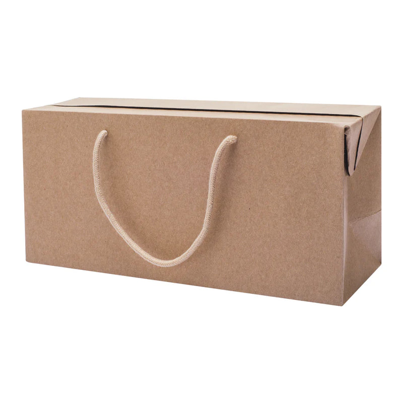 Borse Bagbox Kraft Avana Portabottiglia Orizzontale 35 x 12 x 16 cm