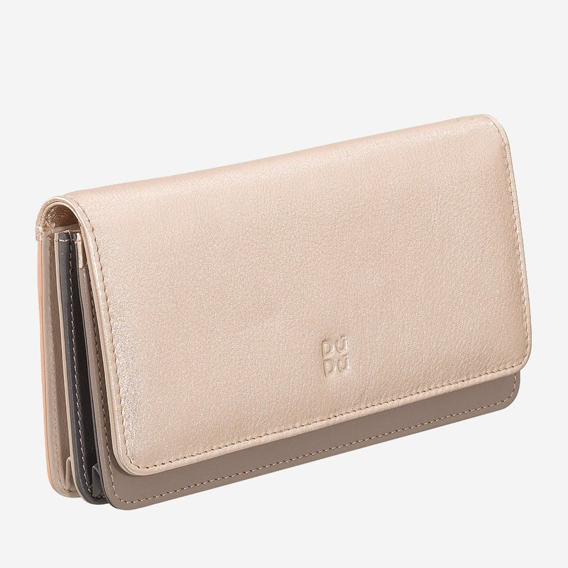 Portafoglio da Donna Dudubags Canarie in Pelle Ballerina Metallic