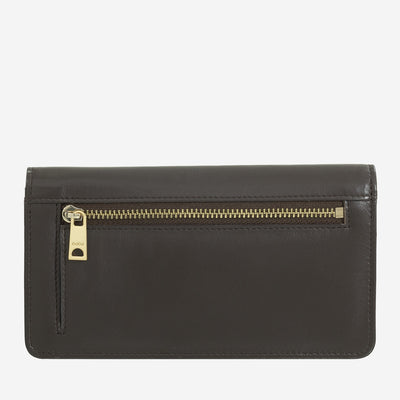 Portafoglio da Donna Dudubags Canarie in Pelle Coffee Brown