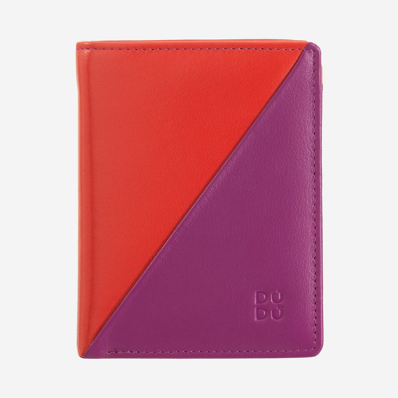 Portafoglio da Donna Dudubags Stromboli in Pelle Fucsia