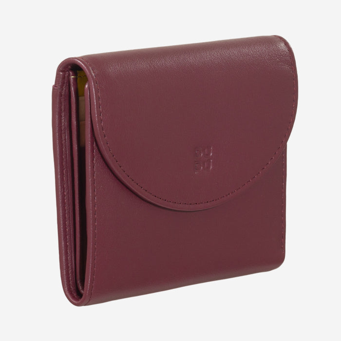 Portafoglio da Donna in Pelle RFID Malaita Burgundy