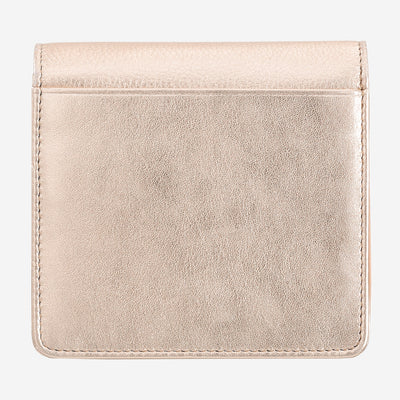 Portafoglio da Donna Dudubags Flores in Pelle Ballerina Metallic