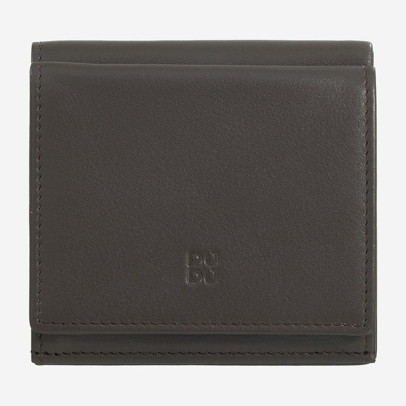 Portafoglio da Uomo Dudubags Flavio in Pelle Coffee Brown