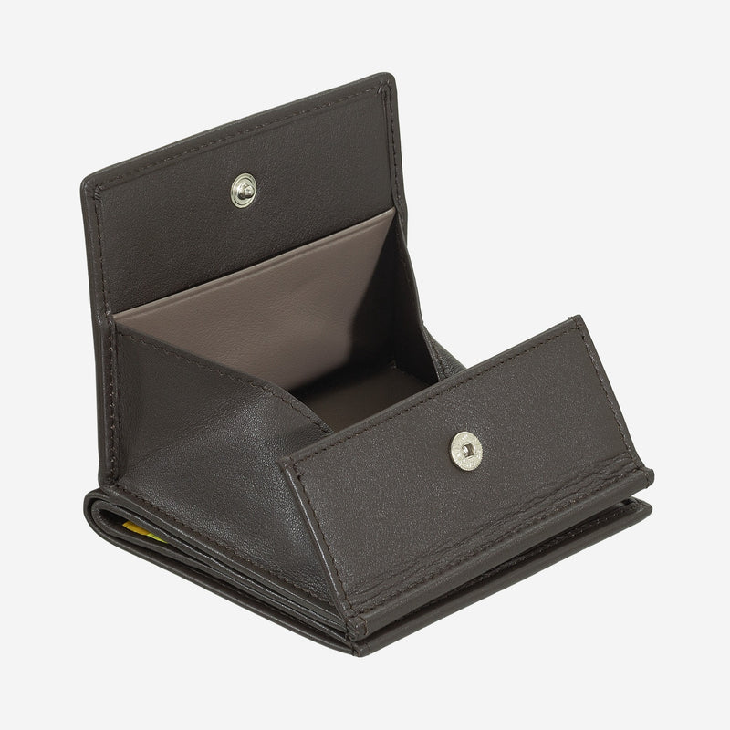 Portafoglio da Uomo Dudubags Flavio in Pelle Coffee Brown