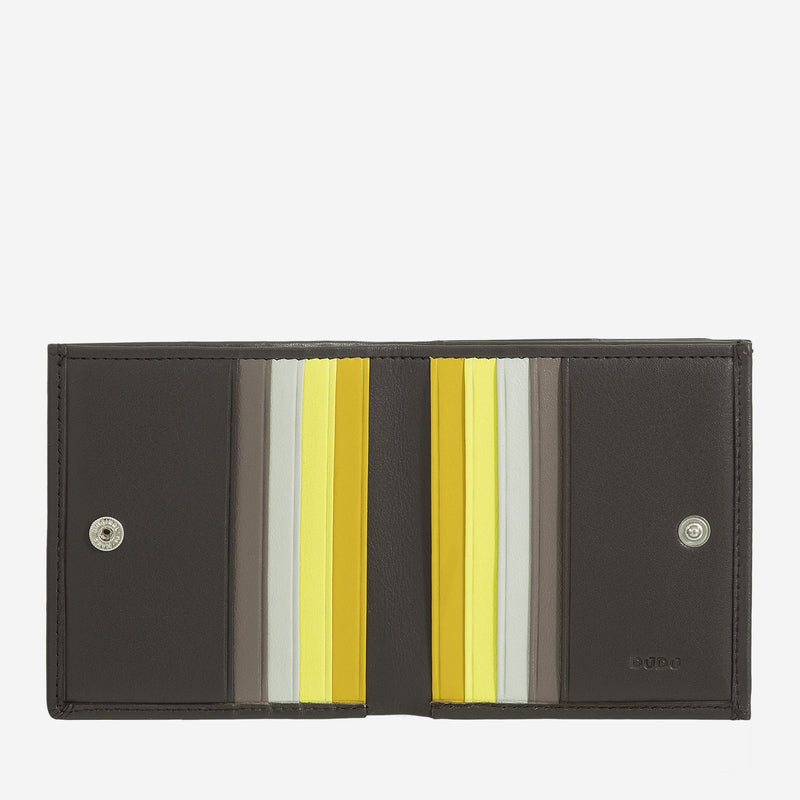 Portafoglio da Uomo Dudubags Flavio in Pelle Coffee Brown