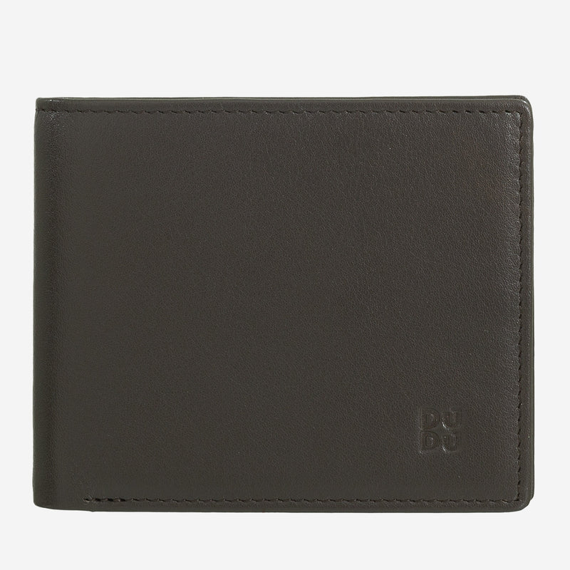 Portafoglio da Uomo Dudubags Azzorre in Pelle Coffee Brown