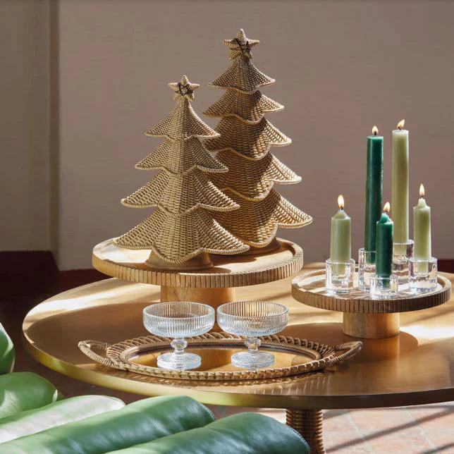 Candela Conica EDG Church Verde 25 cm - 2 pezzi